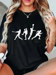 100% Cotton Baseball Vintage | Retro Catcher Pitcher Batter Tee T-Shirt