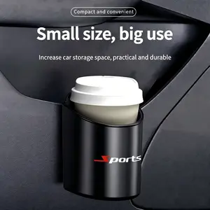 Multifunctional Car Cup Holder, Sports Pattern Design, Universal Back Seat Storage Box, Portable Beverage Rack, Car Accessories Organizer