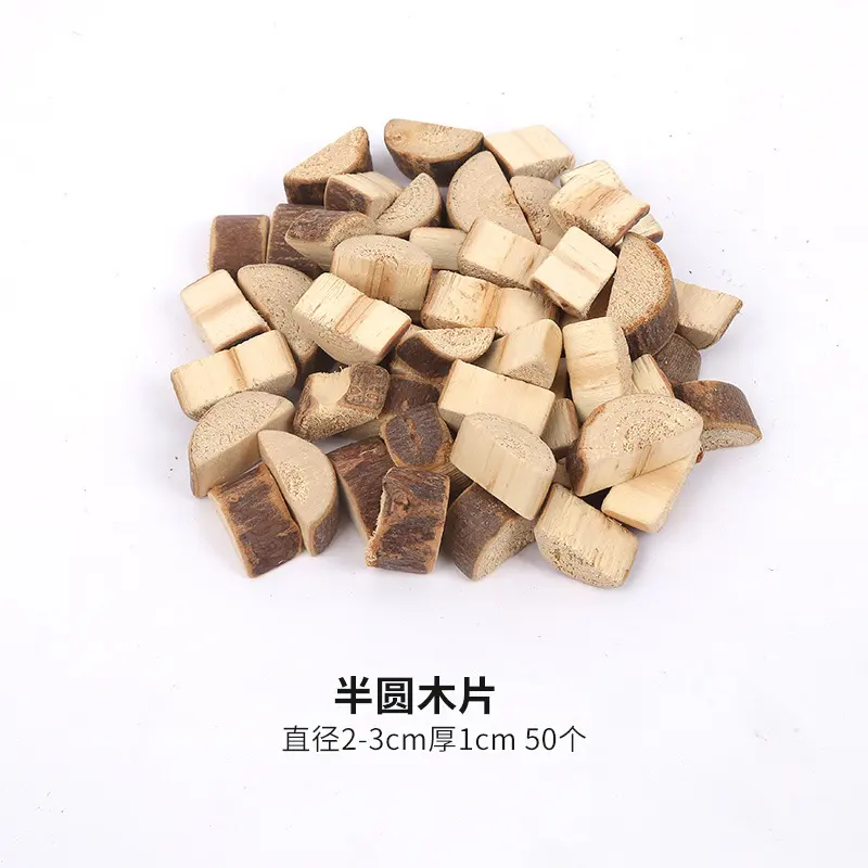 Semi-circular wood pieces