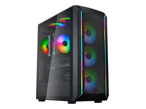 SilverStone FARA 511Z High Airflow ATX Gaming Chassis with Excellent Cooling Potential Case SST-FA511Z-BG Black