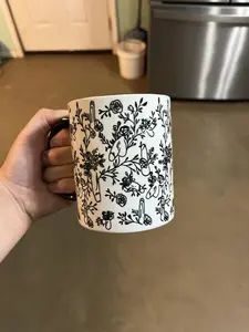 Floral Willy Pattern Coffee Mug, Sassy Coffee Mug, NSFW Ceramic Mug, Funny Mug for Friends Roommate, Sarcastic Gift for Husband Friend Dad Mom Wife, Best Gift for Boyfriend Girlfriend