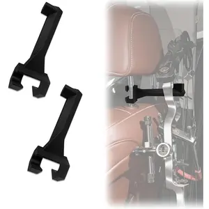 2PC Bow Hanger for Truck Headrests Bow Holder Universal Bows Hook for Secure Storage and Hunting Transport of Compound/Recurve Bows Portable Car Headrest Mount Accessories for Hunters Archers