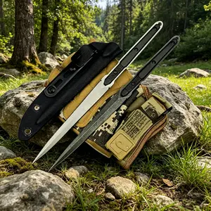 440C Stainless Steel Multifunctional Straight Knife with PP Handle and Sheath, Multi-purpose Tool for Outdoor Camping, Barbecue and Fishing, Professional Tea Ceremony Accessory, Exquisite Gift for Family and Friends.