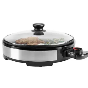 Maximatic  Elite Cuisine Indoor Electric BBQ Grill with Glass Lid, Non Stick Grill, Stainless Steel Grilling