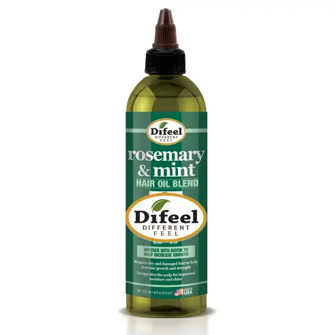 Difeel Rosemary & Mint Hair Oil Blend with Biotin 8 oz - Natural Mint & Rosemary Oil for Hair Growth Strengthening & Nourishing Formula