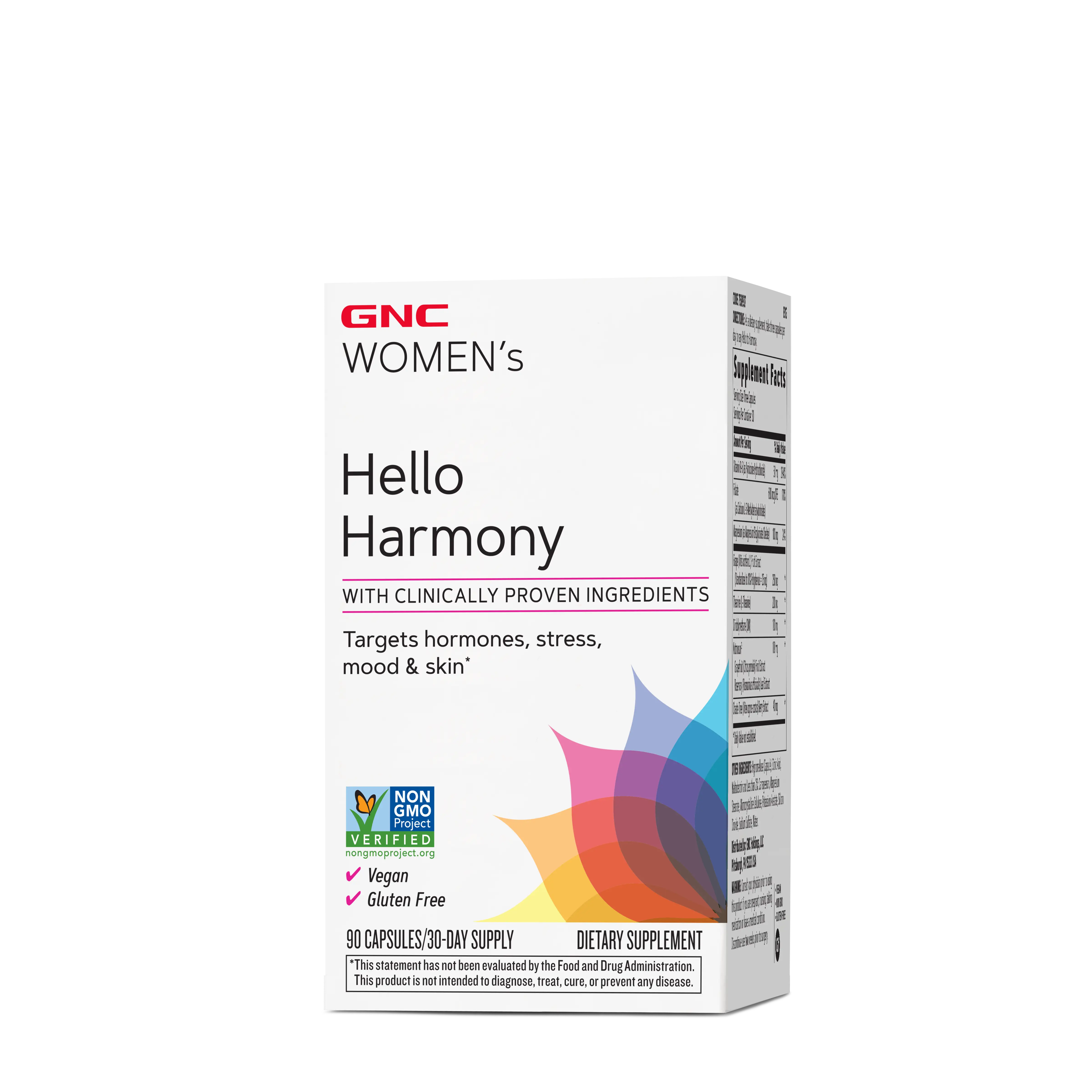 GNC Women's Hello Harmony, Hormonal, Stress, Mood and Skin Support, 90 Count,  H...