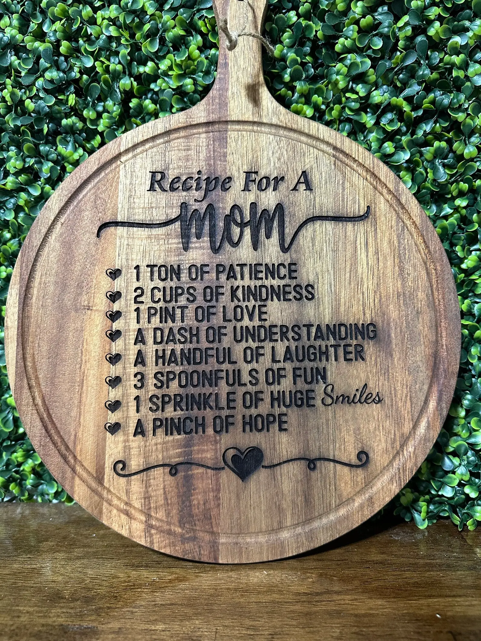 Special Recipe for Mom Engraved Cutting Board - Kitchen Decor