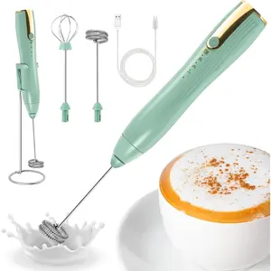 Handheld Milk Frother, Whisk Drink Mixer, Rechargeable Electric  Maker, Coffee Frother, Hand Blender, for Latte Cappuccino, Frappe, Matcha Maker