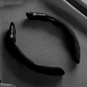 Car Steering Wheel Cover Breathable Anti Slip Suede Steering Covers For Lexus ES300 RX330 RX300 GS300 IS250 IS200 CT200h NX RX