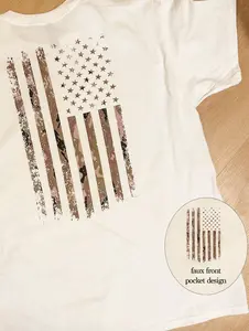 Men's Camo Flag Graphic Tee