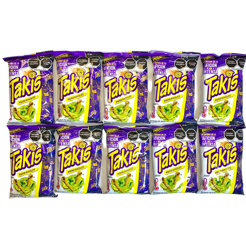 10 - PK TAKIS -  Chips -70 GRAMS PER BAG- Snack Crispy Crunchy Bite - MEXICAN CHIPS - PAPITAS MEXICANAS - SABRITAS