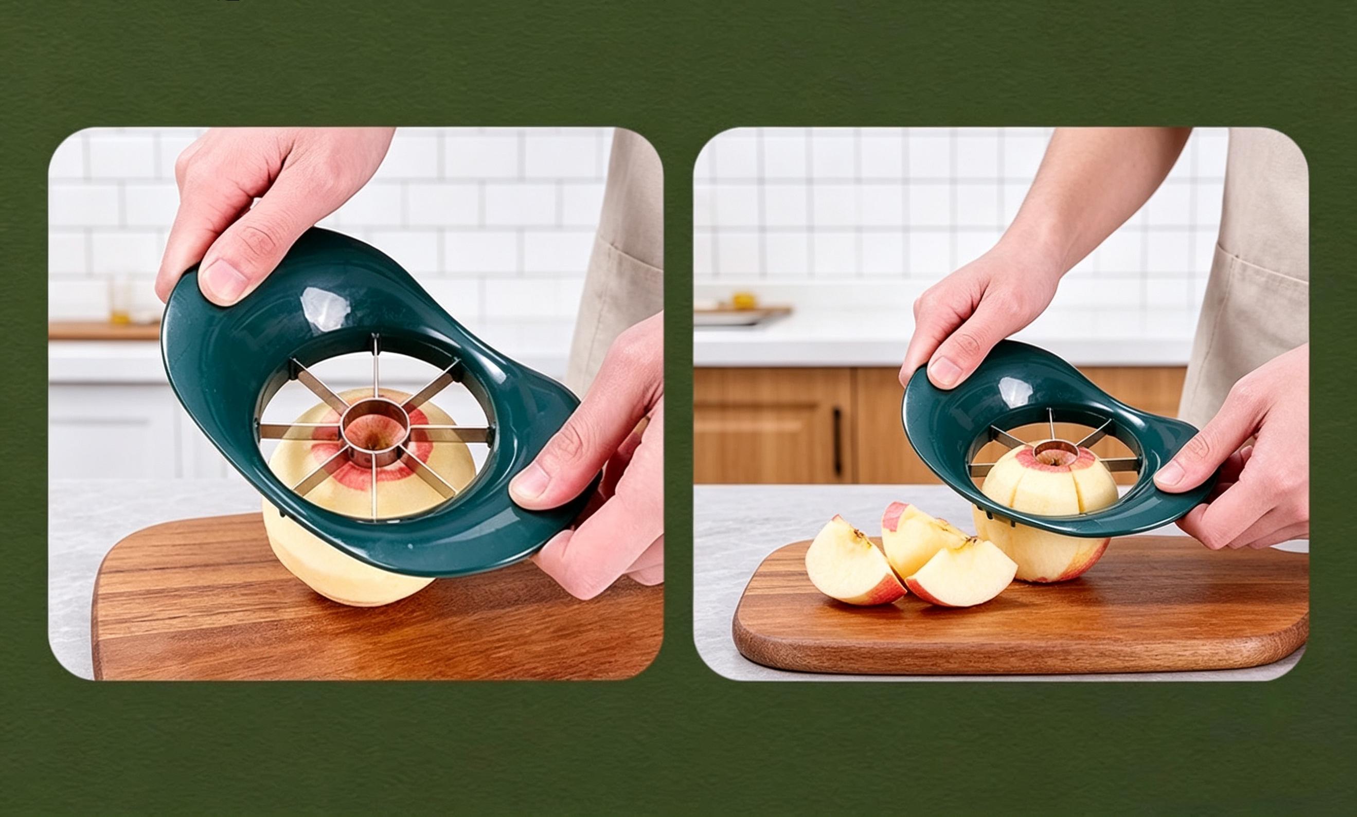 Manual Fruit Peeler, Handheld Rotary Apple & Pear Peeler Machine, 5-Second Quick Peeling Tool, Multifunctional Fruit Corer and Slicer, Labor-Saving Kitchen Gadget for Apples, Pears and Most Fruits, Easy Operate Household Fruit Skin Remover