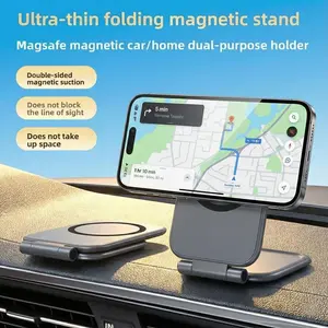 Car Phone Mount 2026 New Model Automotive Foldable Magnetic Navigation Tesla Vehicle Universal Anti-Shake Support Stand