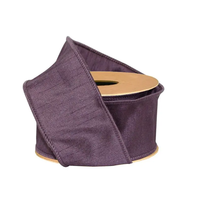 2 1/2" Wired Dupioni Ribbon | 10 Yards | 22 Available Colors