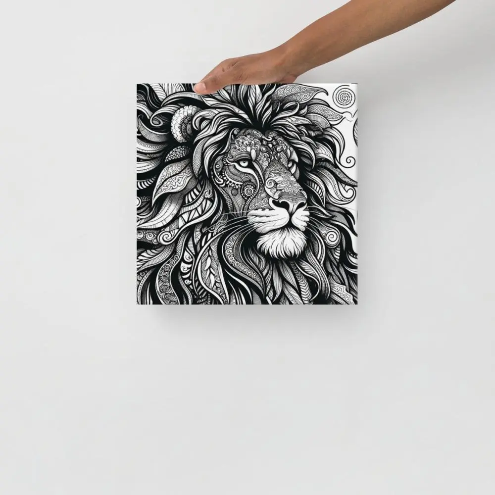 "The Lion of Chivalry" Artistic Coloring Canvas