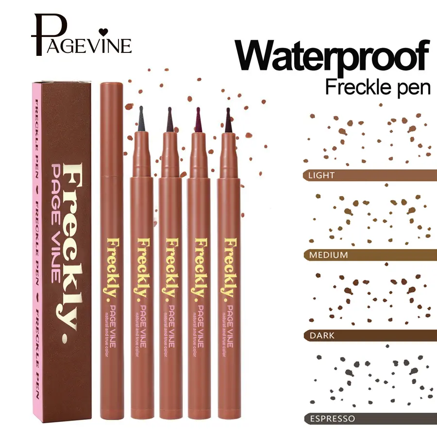 Fake Freckle Pen Waterproof Sweat-Proof Mole Makeup Pen Creative Face Makeup Fine Tip Precise Drawing Long-Lasting No-Smudge Western & Daily Makeup Flawless Cosmetic