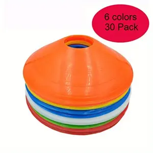 30 Piece Advanced Soccer Agility Cones, Colorful Mini Training Markers with Storage Bag, Durable Acrylic Field Markers for Indoor Outdoor Use