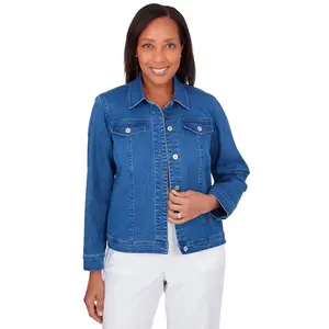 JEAN JACKET MISSY SIZES LIGHTWEIGHT STRETCHY DENIM