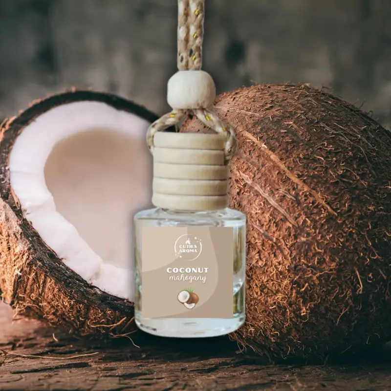 Mahogany Coconut Car Diffuser - Car Air Freshener