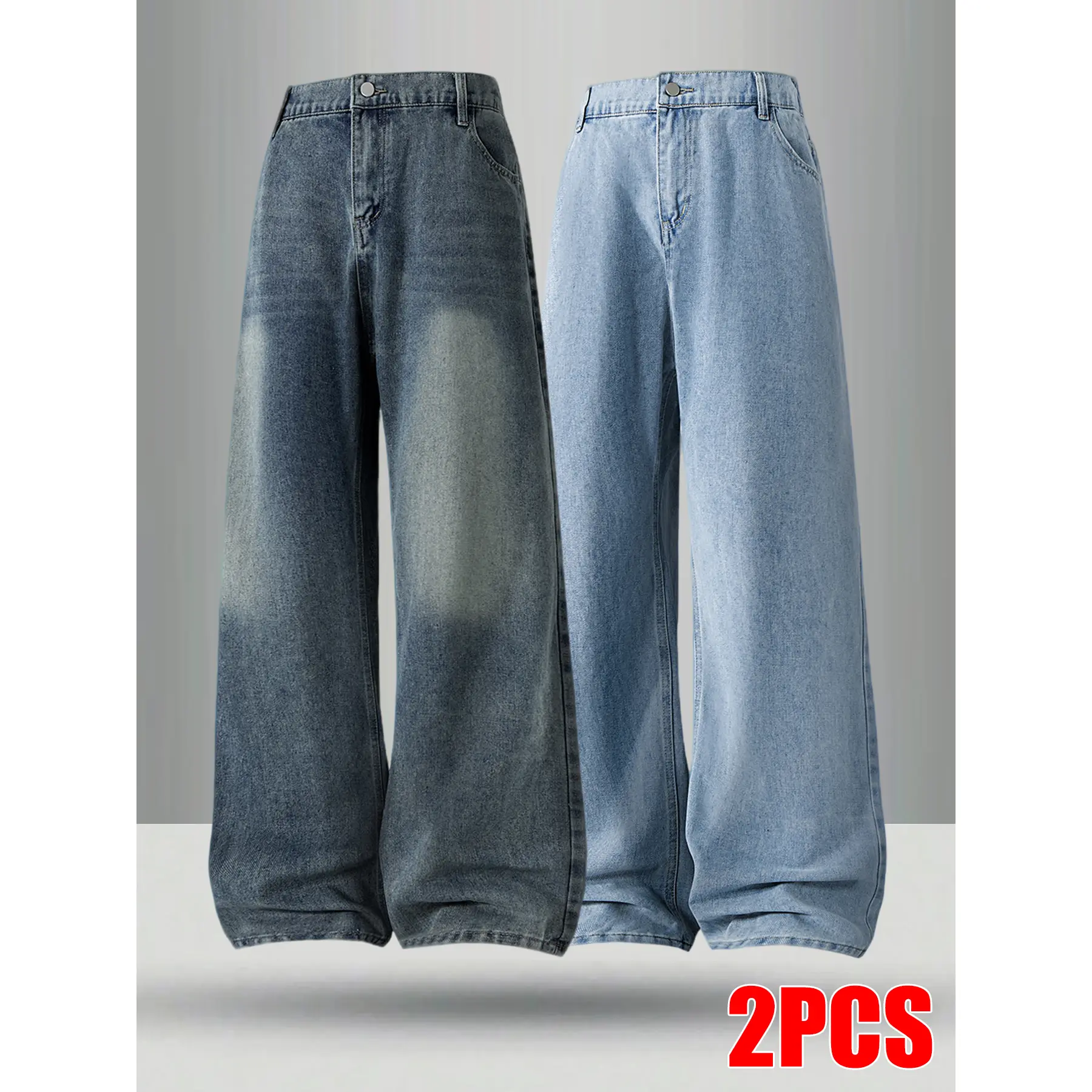 2-PCS - Vintage Blue + Light Blue