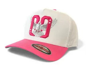 MUKA 00 Dove Snapback Hat (White/Hot Pink) – S4520