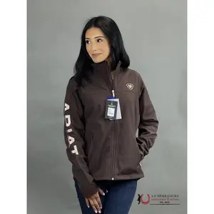ARIAT Women's Coffee Bean 10037395 Classic Jacket - Long Sleeve, Medium Length, All-Seasons Casual Style, Unique Logo Design