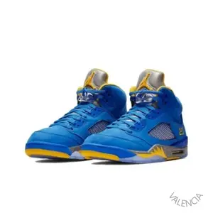 Retro-style Rainy Jsp dark blue and yellow casual sports versatile durable and comfortable basketball shoes