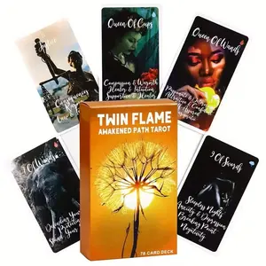 Twin Flame Awakened Path Tarot Deck 78-Card Set for Love Soul Connection Spiritual Growth Emotional Healing & Self-Reflection