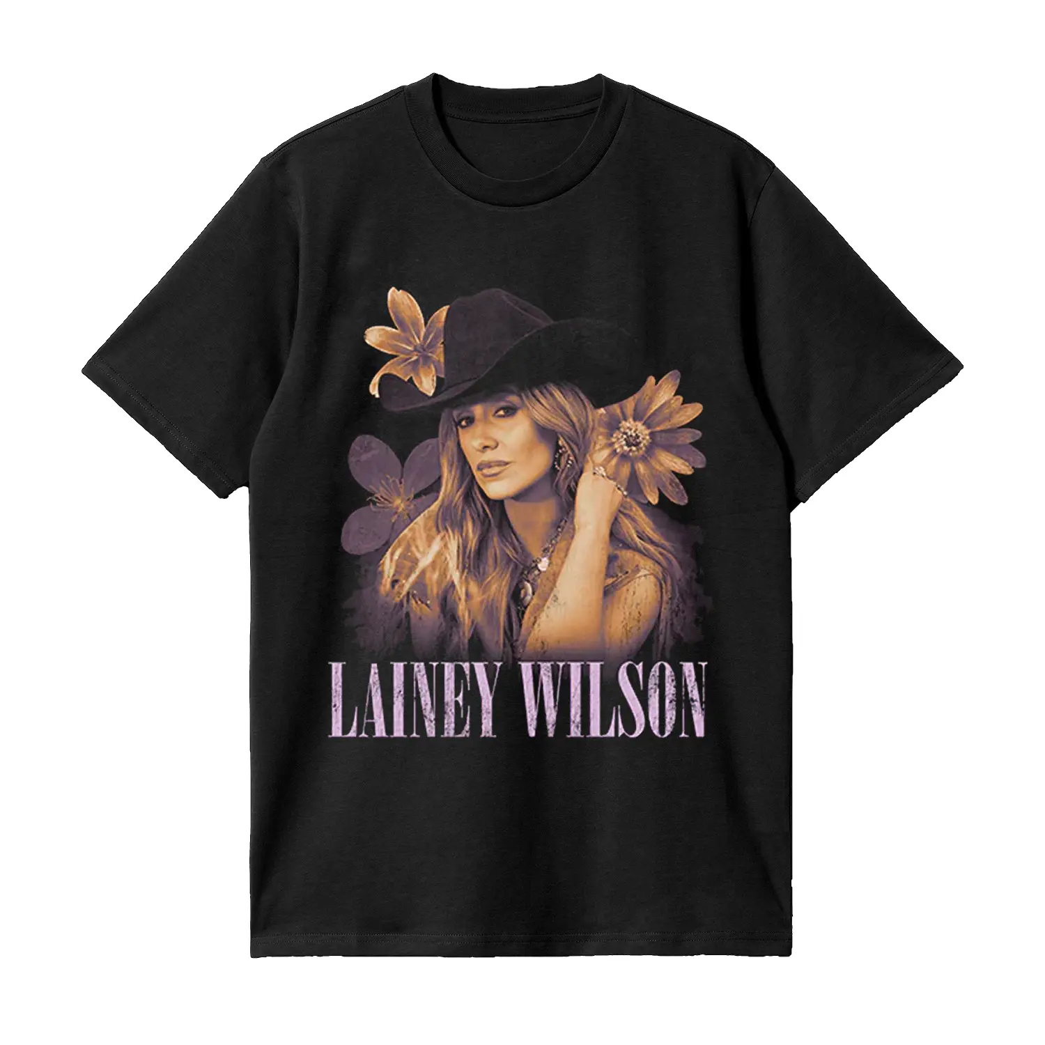 Vintage Lainey Wilson T Shirt World Tour Graphic Retro Vibe Cotton Tee Top HY4216