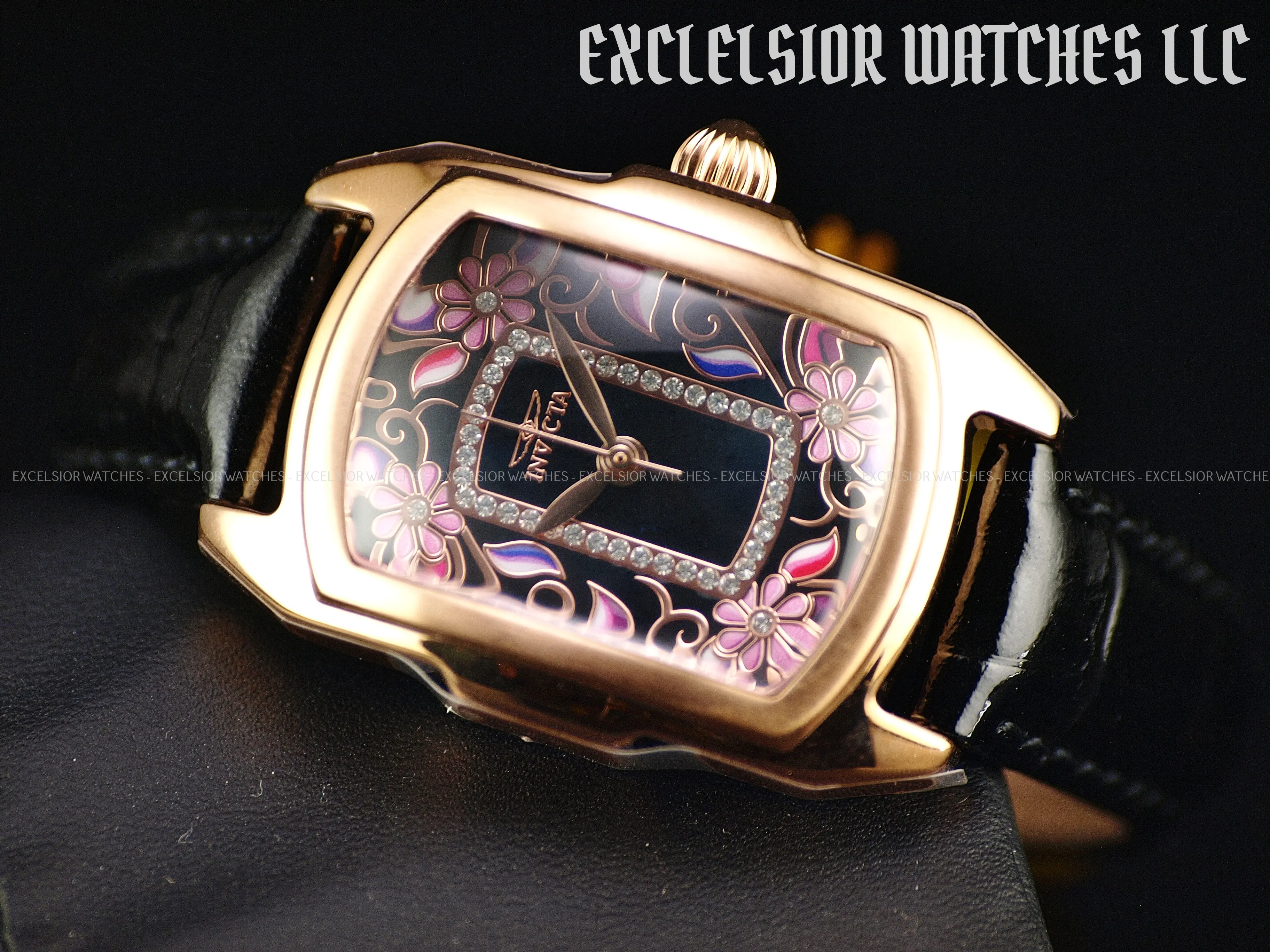 Invicta Women's Lupah Rose Gold Dial 29mm Special Edition Floral Watch 23221