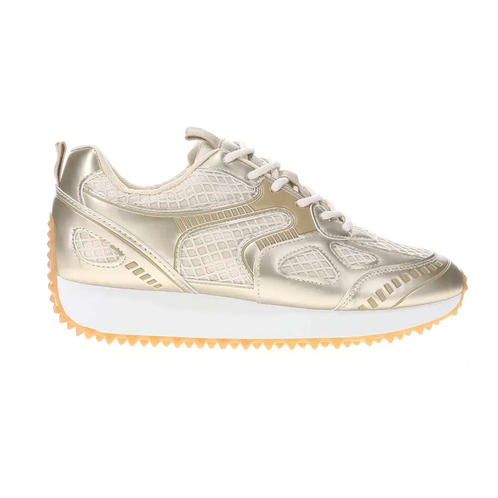 Vintage Havana Womens Apollo Metallic Lace Up Sneakers Shoes Casual - Gold Vintage Havana Womens Apollo Metallic Lace Up Sneakers Shoes Casual - Gold