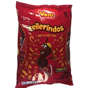 Vero Rellerindo Tamarind Flavored Chili Filling 65 Pc Hard Candy Mix Sweet Spicy Snack from Mexico