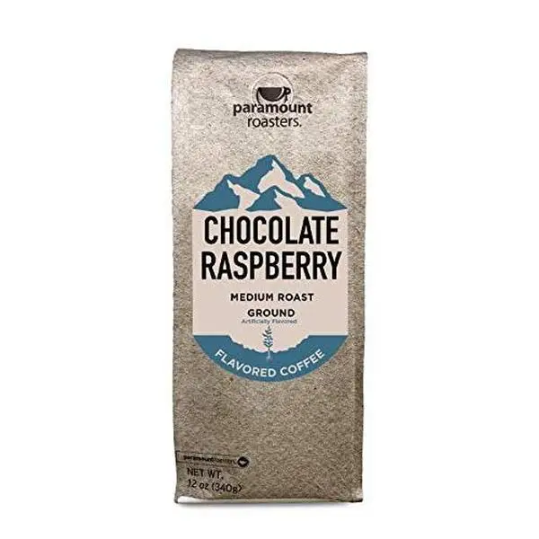 Paramount Roasters Chocolate Raspberry Flavored Ground Coffee, 12 oz medium roast, Paramount Coffee Company