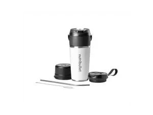 NutriBullet NBPB50350AW Matte White 20 ounces Jar Size Flip Insulated Portable Blender