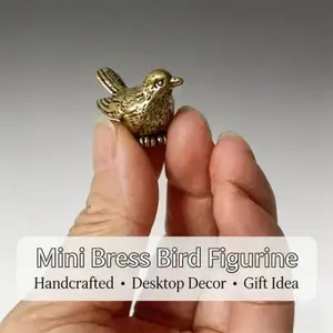 Mini Bird Statue, Desktop Statue, Handcrafted Decorative Figurine for Home Decoration, Small Ornament for Living Room, Bedroom, Office, Gift Idea