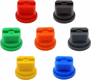 7Pcs Spray Nozzle Tips Set, 110 Degree Flat Fan Shaped Plastic Nozzle, 0.1-0.6mm Pore, for the Replacement Boom Pump Sprayer Knapsack, Agricultural Greenhouse Sprayer Tank Garden Weeding Equipment