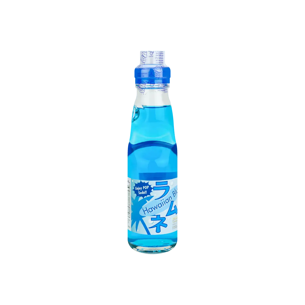FUJI SODA Blue Hawaii Ramune Soda 200ml - Authentic Japanese Carbonated Drink