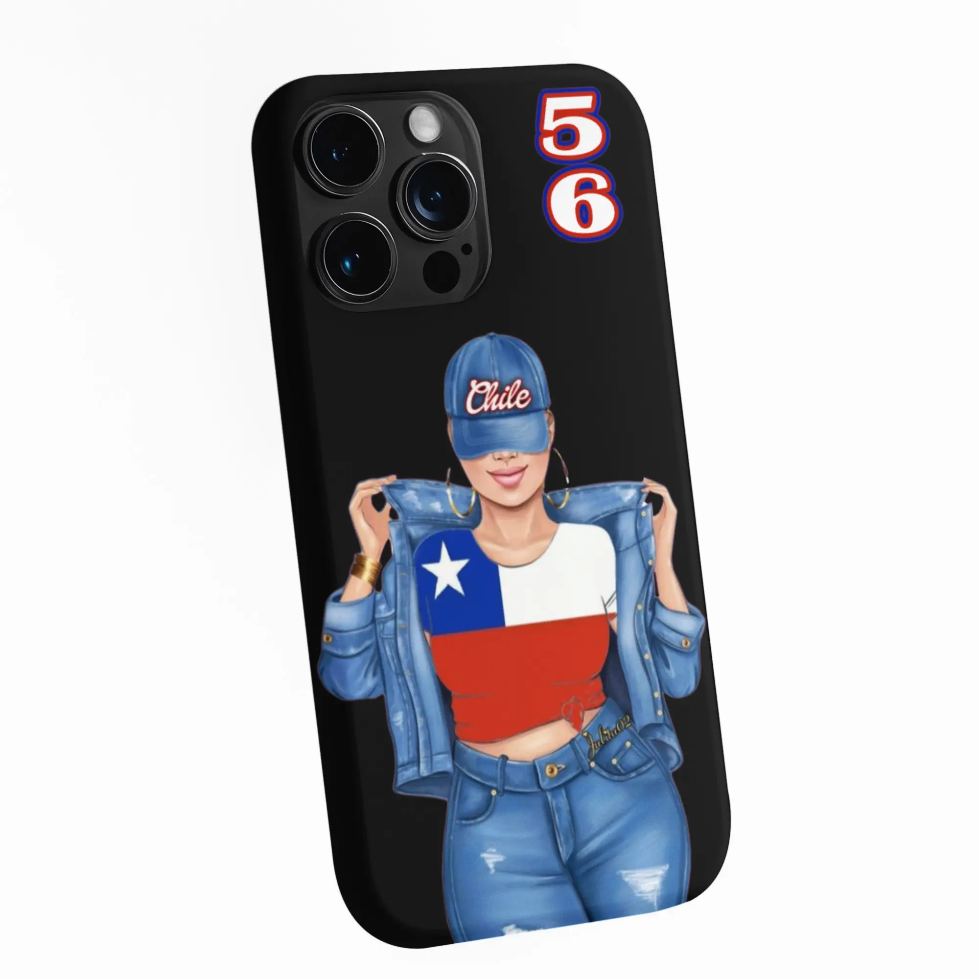 Chile 56 Phone Case – Latina Style Chilean Flag Design