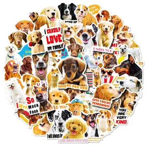 50 realistic dog stickers, cute puppy Paw Patrol dog head emoji stickers, dog stickers
