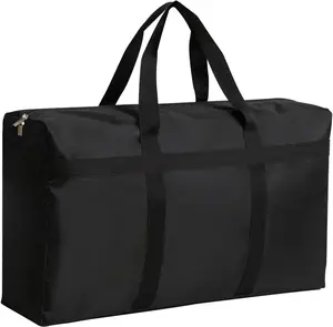 Heavy Duty Extra Large Storage Bags with Strong Zippers & Handles, Reusable Moving & Packing Bags for Travel, Camping & Organization