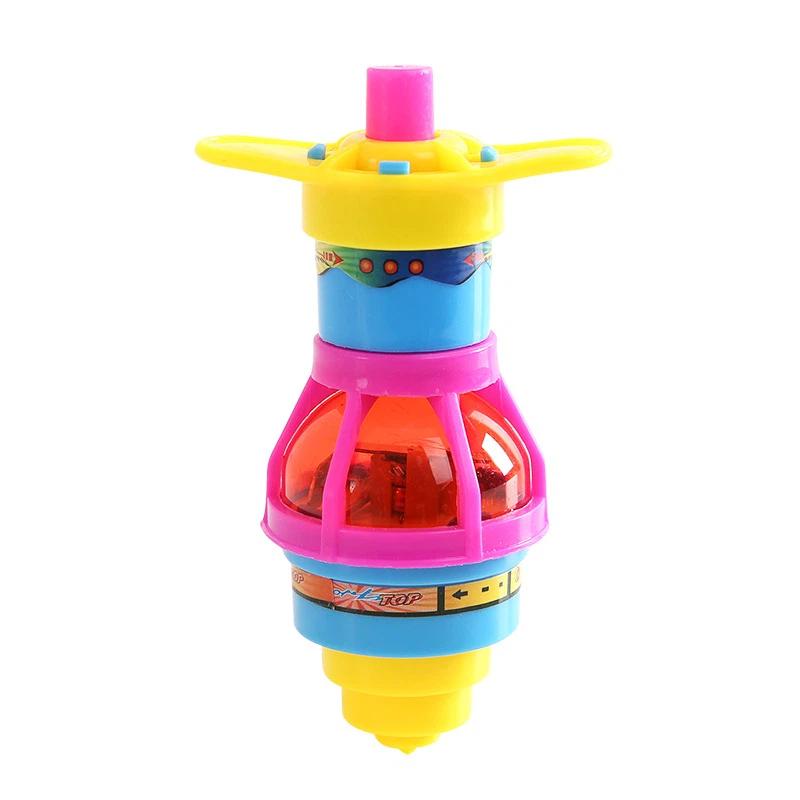 2026 Viral Light-Up Spinning Top Toy with Colorful LED Gyro & Launcher Perfect Kids Prize Gift Trendy Interactive Play Experience