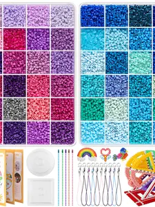 380g Multi-Series Melting Bead Kit, 3D Pixel Art Iron Beads for DIY Craft Projects, Colorful Perler Bead Supply Set for Birthday & Party Gifts, Matching Beads