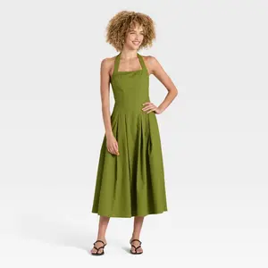Women's Midi Halter Dress - A New Day