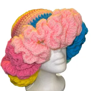 ZND Creationz Double Ruffle Beanie- Fashionable Clothes Accessory Unique Good Quality