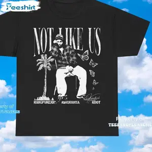 New Rare Kendrick  Shirt, Cool Design They Not Like Us Crewneck Shirt Sleeve