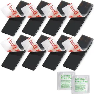 EZ Pass/IPass/IZoom/SunPass Mounting Strips 8 count (4 Sets), Peel and Stick Adhesive Strips Dual Lock Tape (8, Black)