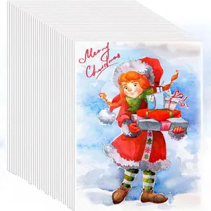 100 Sheets Watercolor Paper, 5"x7" White Water Color Paper Bulk, 140lb/300g Cold Pressed Acid-Free Artist Paper Loose Drawing Paper for Adults Students, Watercolors, Markers, Art Journaling Supplies