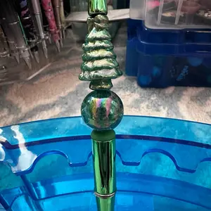 3D Christmas tree beaded pen