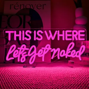 USB Plug Powered Neon Sign, Personalized Letter Sign, LED Luminous Wall Mount Neon Light, Decorative Light for Home, Party, Wedding