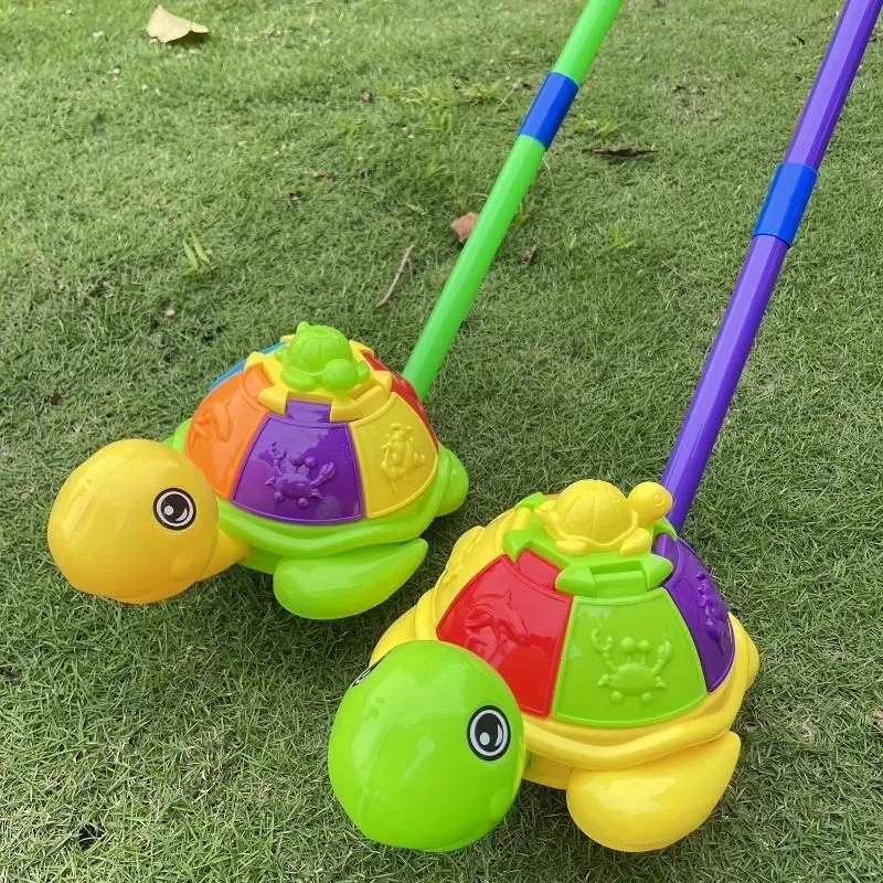 Pack of 2, children's educational, early education and play toys, walking trolleys, push-push toys, interactive toy cars with rotating wings - Cute educational fun for Christmas, Halloween, Thanksgiving, birthday gifts -